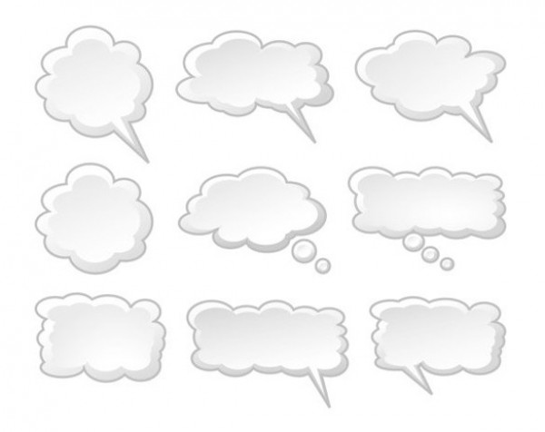 Dialogue Speech Clouds Vector Elements web vector unique ui elements stylish speech clouds quality original new interface illustrator high quality hi-res HD graphic fresh free download free elements download dialogue boxes detailed design creative cloud chat bubble   