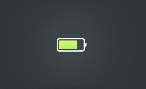 Simple Minimal Battery Icon PSD web unique ui elements ui stylish quality psd original new modern iphone interface icon hi-res HD green fresh free download free elements download detailed design creative clean battery icon battery   