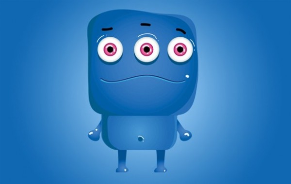 Blue 3 Eyed Monster Vector Cartoon Icon web vector monster vector unique ui elements stylish smiling quality original new monster icon monster interface illustrator icon high quality hi-res HD graphic fresh free download free eyes elements download detailed design creative cartoon monster icon cartoon blue monster blue ai   