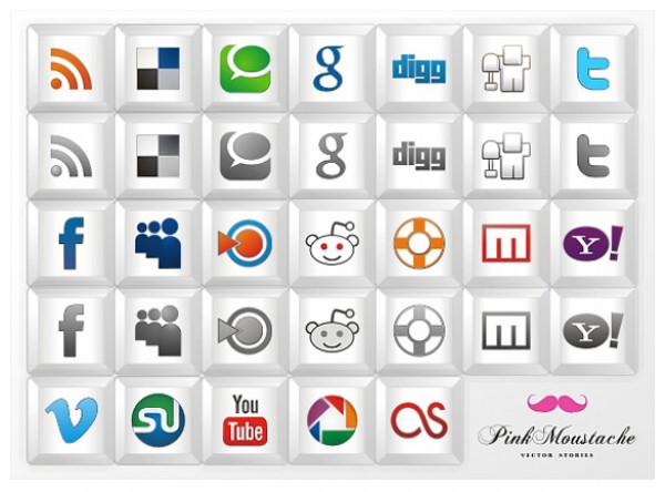26 Key Style Social Icons Set web vectors vector graphic vector unique ultimate ui elements social media social icons social quality psd png photoshop pack original new networking icons modern key style jpg illustrator illustration icons ico icns high quality hi-def HD fresh free vectors free download free elements download design creative ai   