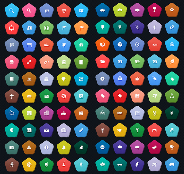 100 Flat Colorful Pictograph Icons Pack ui elements ui set pictograph pictogram picto pack icons gmarellile free download free flat colorful   