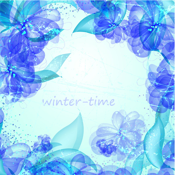 Delicate Blue Floral Vector Grunge Background web vector unique ui elements transparent stylish quality original new interface illustrator high quality hi-res HD grunge graphic fresh free download free frame flowers floral frame background eps elements download detailed design delicate creative blue floral background background abstract   