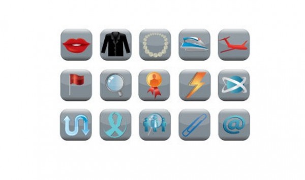 15 Rounded Corner Symbol Icons Vector Set web vector unique ui elements symbol stylish sign set rounded quality paperclip original new mixed misc icons magnifier lips lightning bolt interface illustrator icons high quality hi-res HD grey graphic fresh free download free flag elements download detailed design creative airplane ai   