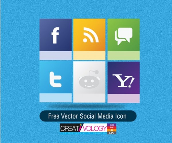 6 Clean Fresh Social Media Vector Icons Set web vector unique ui elements svg stylish social icons set social simple set quality original new networking media interface illustrator icons high quality hi-res HD graphic fresh free download free flat eps elements download detailed design creative bookmarking ai   