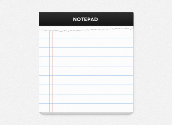 Neat Stacked Paper Notepad PSD web unique ui elements ui torn paper stylish stacked paper quality psd original notes notepad new modern lined interface hi-res HD fresh free download free elements download detailed design creative clean black   