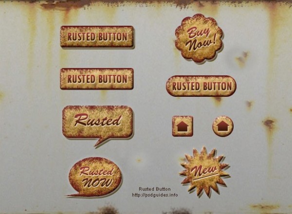 Rusted Grunge UI Button Elements Set PSD web unique ui elements ui tooltip stylish sticker star set rusty rust quality psd original new modern interface icons hi-res HD grungy grunge buttons grunge fresh free download free elements download detailed design creative clean chat cloud buttons   