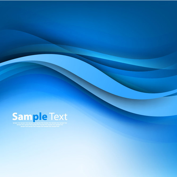 Flowing Blue Wave Abstract Background wavy waves vector free download free flowing blue background abstract   