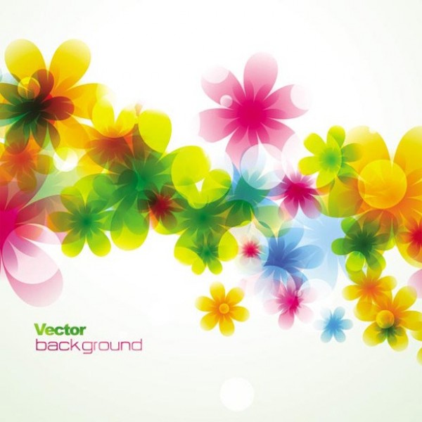 Soft Colors Floral Abstract Vector Background web vector unique transparent stylish soft quality original illustrator high quality graphic fresh free download free flowers floral eps download design creative colorful circles background abstract   