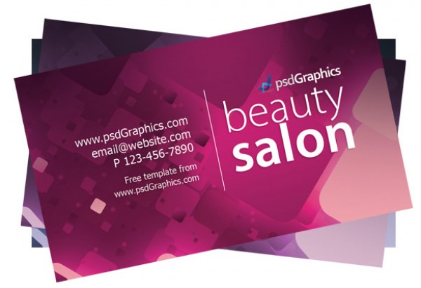 Beauty Business Card purple psd files graphics corporate business card   