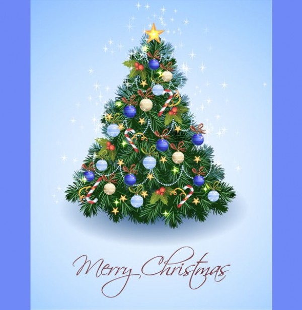 Decorated Christmas Tree Card Background web vector unique ui elements stylish quality ornaments original new interface illustrator illustration high quality hi-res HD graphic fresh free download free evergreen eps elements download detailed design decorated creative christmas tree christmas card christmas card background   
