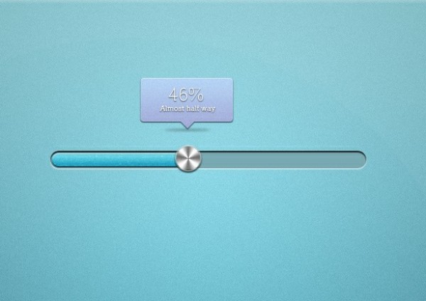 Slick Slider Progress Bar with Metal Knob PSD web unique ui elements ui tooltip stylish slider quality psd progress bar percentage percent original new modern metal knob interface hi-res HD fresh free download free elements download detailed design creative clean blue   