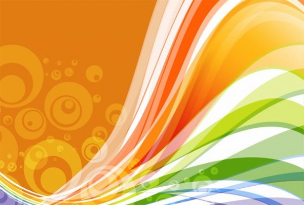 Colorful Abstract Wave Vector Background web wave vector unique stylish quality original orange illustrator high quality graphic fresh free download free download design creative colorful bubbles background abstract   