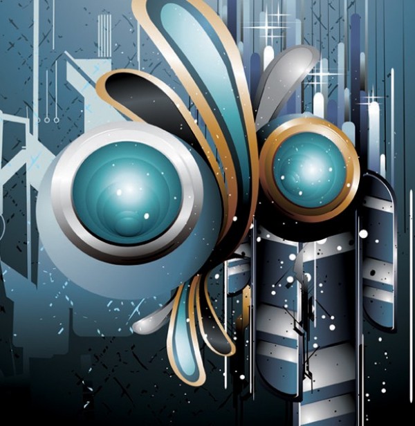 Futuristic Technology Abstract Vector Background web vector unique ui elements technology tech stylish science quality original new modern interface illustrator high quality hi-res HD graphic futuristic fresh free download free eps elements download detailed design creative background abstract   
