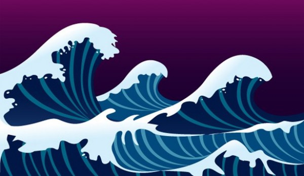 Whitecaps Ocean Waves Abstract Vector Background whitecaps white web waves vector unique stylish quality purple original illustrator high quality graphic fresh free download free download design creative blue background ai abstract   