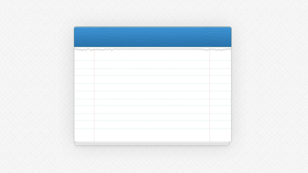 Lined Notepad with Blue Binding PSD web unique ui elements ui stylish ripped quality psd paper original notes notepad note book new modern list lined notepad lined interface hi-res HD fresh free download free elements download detailed design creative clean blue   