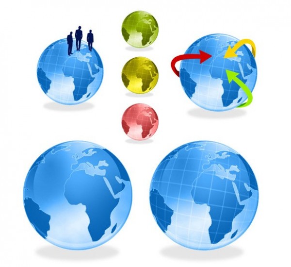Amazing World Business Globes Set world web unique ui elements ui stylish simple silhouette quality psd png original new modern interface hi-res HD globe global fresh free download free elements earth download detailed design creative clean businessmen silhouette businessmen arrows   