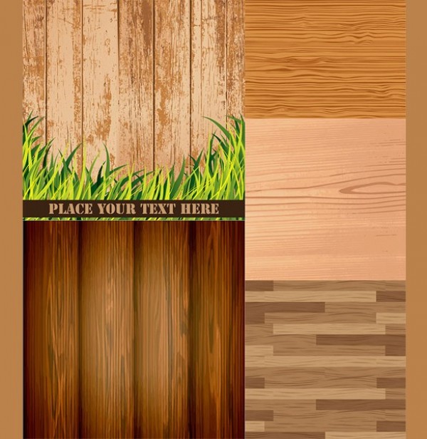 5 Wood Grain Vector Backgrounds Set wooden wood grain wood web vector unique ui elements texture stylish set quality pattern original new interface illustrator high quality hi-res HD grass graphic fresh free download free eps elements download detailed design creative border background   