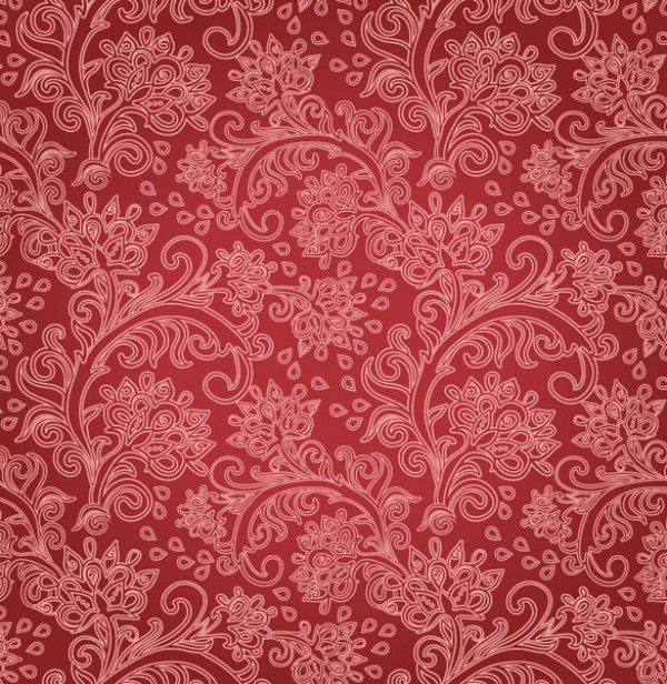 Vintage Floral Red Seamless Pattern web vintage vectors vector graphic vector unique ultimate seamless red quality photoshop pattern pack original new modern illustrator illustration high quality fresh free vectors free download free floral download design creative background ai   