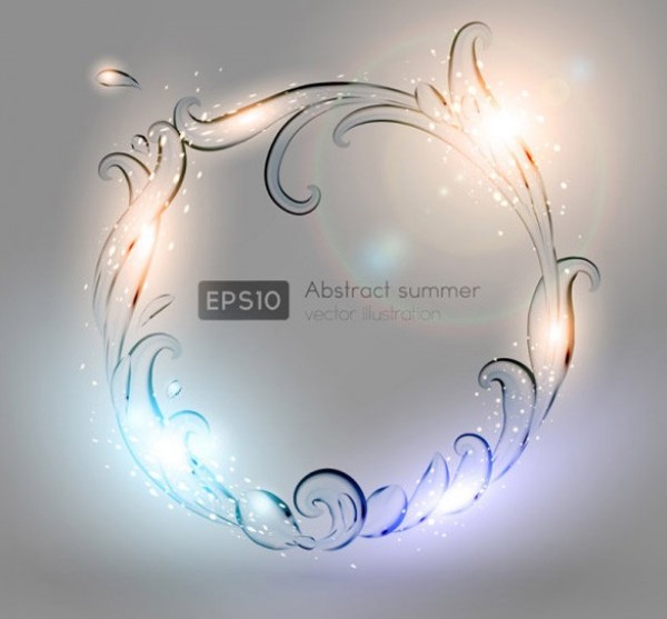 Summer Circle of Light Vector web waves vector unique ultimate ui elements swirls stylish quality pack original new modern lit light interface illustration high quality high detail hi-res HD graphic fresh free download free elements download display detailed design creative circle abstract   