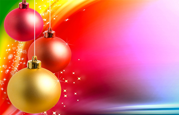Colorful Christmas Glow Background ui elements tree rainbow ornaments glowing free download free download christmas background   