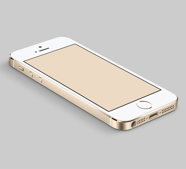New iPhone5S Gold Edition Mockup PSD web unique ui elements ui stylish screen quality psd original new modern mockup iPhone5S mockup iphone5s mockup iPhone5S gold interface hi-res HD golden gold fresh free download free elements edition download detailed design Dat Gold Edition creative clean apple   