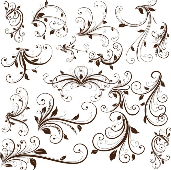 Mega Swirl Floral Decorative Element Vector Graphic Pack illustration icon Herb grunge graphic Gothic free vectors free downlo frame flower flourishes Flores floral element elegance drawing design decoration deco curve curled collection clipart clip branch black background art Accent   