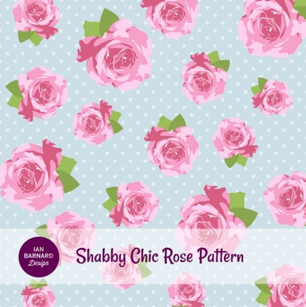 Pink Roses Shabby Chic Seamless Vector Pattern web vintage vector unique ui elements stylish shabby chic seamless roses pattern roses quality pink floral pink pattern original new interface illustrator high quality hi-res HD graphic fresh free download free flowers floral pattern floral eps elements download dots detailed design creative blue background   