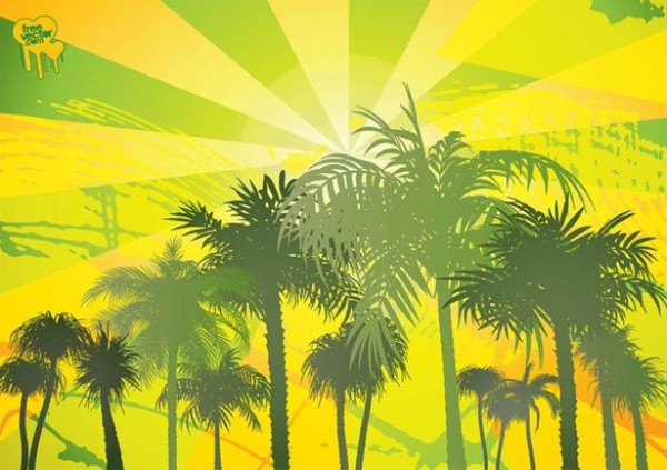 Tropical Palms Silhouette Vector Background 13131 web vector vacation unique ultimate tropics tropical tree stylish silhouette quality paradise palms palm trees original new illustrator high quality graphic fresh free download free forest download design creative coconut background   