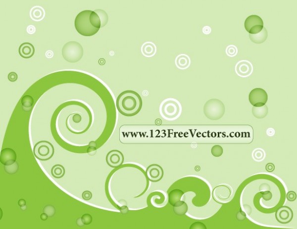 Abstract Green Waves Vector Background web wave vector unique swirl stylish quality ornate original organic nature natural illustrator high quality green graphic go green fresh free download free floral environment ecology ecological eco download design decorative creative circle background   