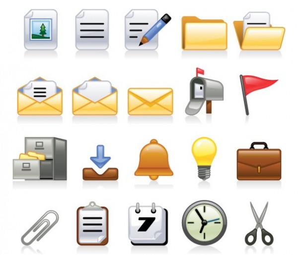 20 Email and Office Vector Icon Set web vector unique ui stylish set quality original office icons new mail interface illustrator icons high quality hi-res HD graphic fresh free download free filing cabinet email elements download detailed design creative briefcase   
