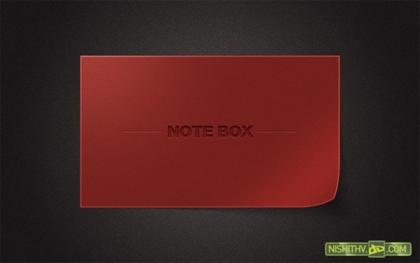 Custom Curled Content Box Interface PSD web unique ui elements ui stylish red quality psd original note new modern modal message interface hi-res HD fresh free download free elements download detailed design curled creative content box clean box blog   