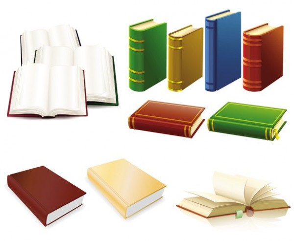 Realistic Hard Bound Books Vector Graphics web vector unique ui elements stylish quality original new interface illustrator high quality hi-res HD hardbound hardback hard bound book graphic fresh free download free elements download detailed design creative book   