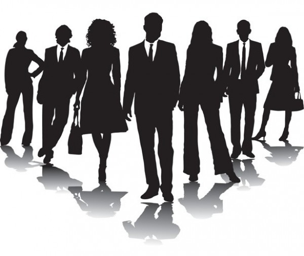 Professional Business People Vector Silhouettes workers women white collar web vector unique ui elements stylish silhouettes quality people original new men interface illustrator high quality hi-res HD graphic fresh free download free elements download detailed design creative business people business   