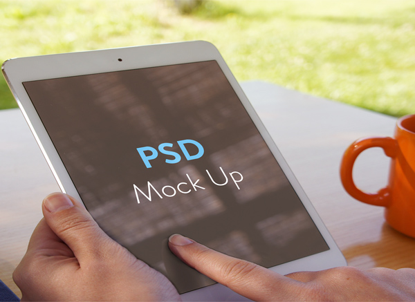 Fresh iPad PSD Mockup office mockup ipad mockup ipad hand   