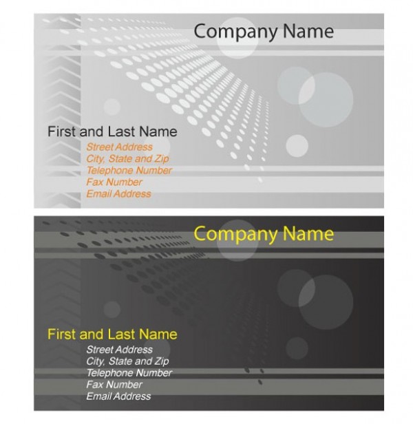 Grey Halftone Business Card Vector Templates web vector unique ui elements stylish quality original new light interface illustrator high quality hi-res HD halftone grey graphic fresh free download free eps elements download detailed design dark creative company circles cdr card business card ai abstract 3d   