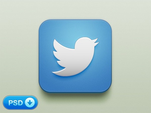 Exquisite iOS Twitter Social Media Icon PSD web unique ui elements ui twitter icon twitter bird stylish social media social rounded quality psd original new networking modern iOS Twitter icon ios interface hi-res HD fresh free download free elements download detailed design creative clean bookmarking blue   