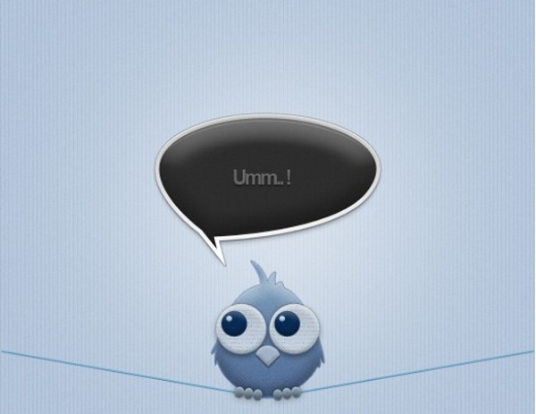 Cute Bird on a Wire with Chat Bubble PSD web vector unique ui elements ui stylish speech bubble set quality psd owl original new modern little bird interface hi-res HD fresh free download free elements download dialogue box detailed design creative clean chat cloud chat bubble blue bird on a wire bird ai   