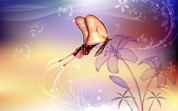 Fantasy Fairy Butterfly Abstract Background JPG web unique stylish soft simple quality original new modern hi-res HD fresh free download free flowers floral fantasy fairy download design creative clean butterfly background   