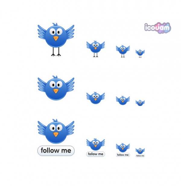 6 Blue Twitter Bird Follow Me Icons web element web vectors vector graphic vector unique ultimate UI element ui twitter svg quality psd png photoshop pack original new modern JPEG illustrator illustration icons ico icns high quality GIF fresh free vectors free download free follow me eps download design creative blue birds ai   