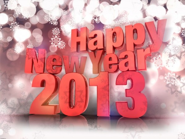 2013 Happy New Year Background JPG web unique ui elements ui topography stylish snowflakes red quality original new years 2013 new modern jpg interface high resolution hi-res HD happy new years fresh free download free elements download detailed design creative clean bokeh background 2013   