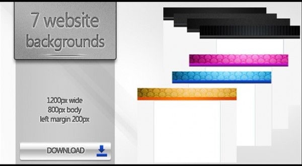 7 Useful Website Backgrounds Set PSD website webpage web unique ui elements ui stylish quality psd original new modern interface hi-res header HD fresh free download free elements download detailed design dark creative colors clean bar background   