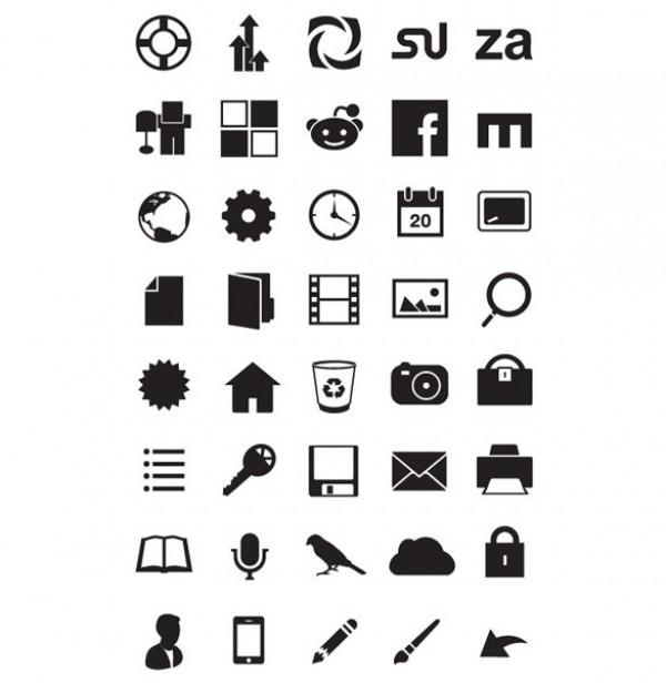 40 Echo Minimal Pictogram Style Vector Icons Set web icons web vector unique ui elements stylish set quality pictogram pack original new minimal interface illustrator icons high quality hi-res HD graphic fresh free download free elements echo icons download detailed design creative black ai   