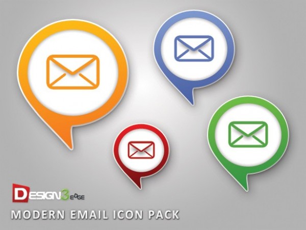 Sweet Colorful Email Cloud Icon Set PSD web unique ui elements ui stylish simple red quality original orange new modern mail interface icons hi-res HD green fresh free download free email icons email elements download detailed design creative cloud clean blue   