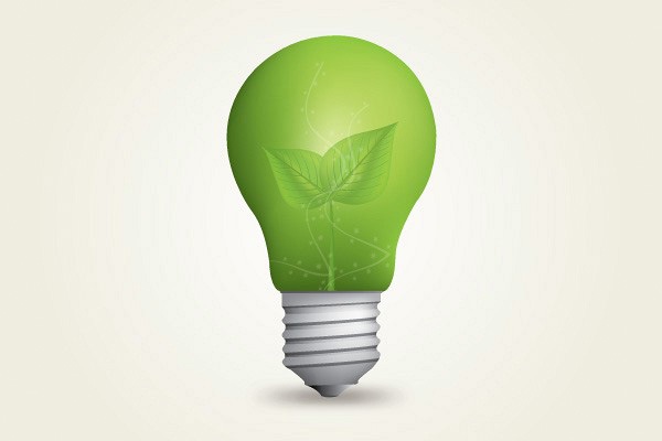 Eco Green Leaf Light Bulb Vector Graphic web vector unique ui elements stylish quality original organic new nature light bulb leaves interface illustrator high quality hi-res HD graphic fresh free download free elements eco friendly light bulb eco friendly eco earth download detailed design creative   