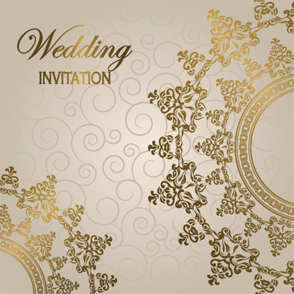 Elegant Glossy Wedding Invitation Background - GooLoc