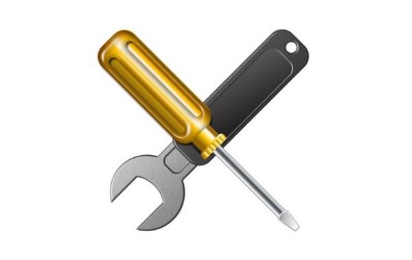 Tools Settings Realistic Icon PSD wrench web unique ui elements ui tools icon stylish settings icon settings screwdriver quality psd original new modern interface icon hi-res HD fresh free download free elements download detailed design creative clean   