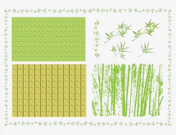 4 Nature Bamboo Forest Patterns Vector Backgrounds web vector unique stylish stripes quality pattern original nature illustrator high quality green graphic fresh free download free forest download design creative bamboo background ai   