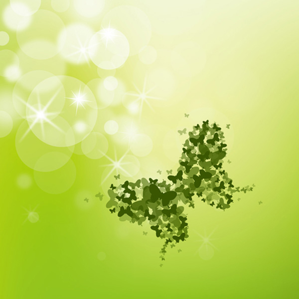 Green Bokeh Butterfly Cluster Background vector light green free download free butterfly butterflies bokeh background abstract   