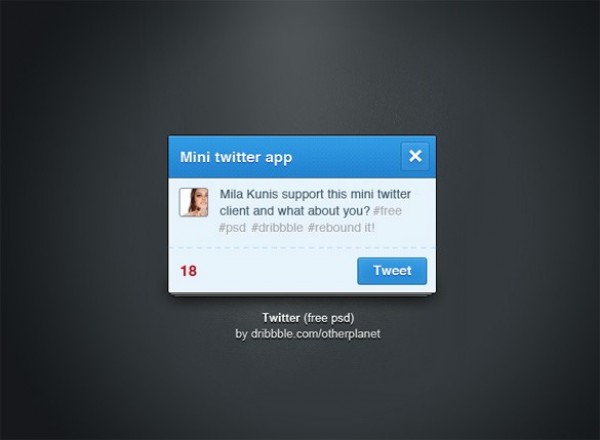Mini Stacked Paper Twitter App PSD widget web unique ui elements ui Twitter widget twitter tweet widget tweet stylish quality psd photo original new modern mini twitter app mini interface image hi-res HD fresh free download free elements download detailed design creative clean button blue avatar app   