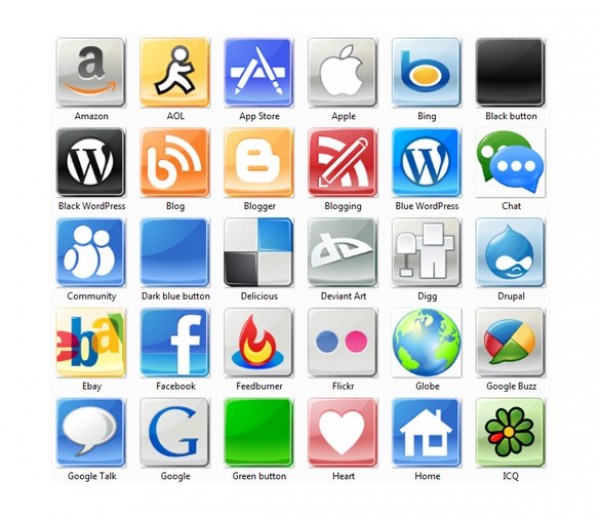 68 Colorful Web & Social Media Icons Pack PNG/ICO web icons set web unique ui elements ui stylish social networking icons social icons set social quality png pack set original new modern interface icons ico home hi-res HD fresh free download free elements download detailed desktop design creative colorful clean chat bookmarking   